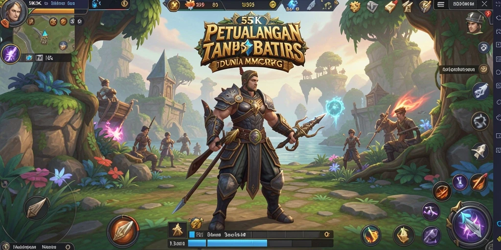Tangkapan layar utama dari gameplay 55RK yang memukau.