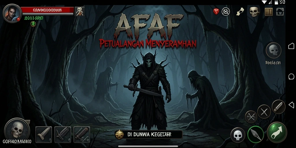Screenshot gameplay AFAF yang memikat dengan suasana Horror yang menegangkan.