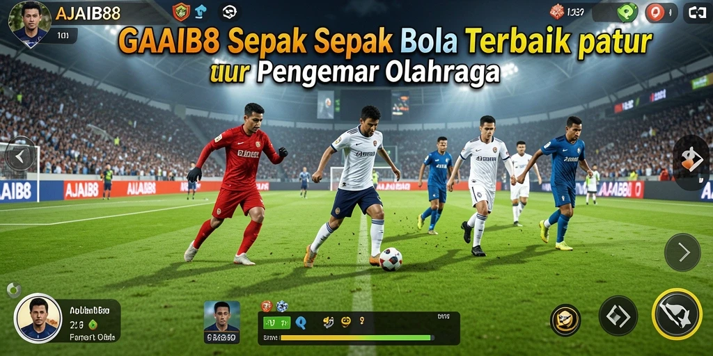 Screenshot AJAIB88 menunjukkan pemain bertanding di lapangan sepak bola.