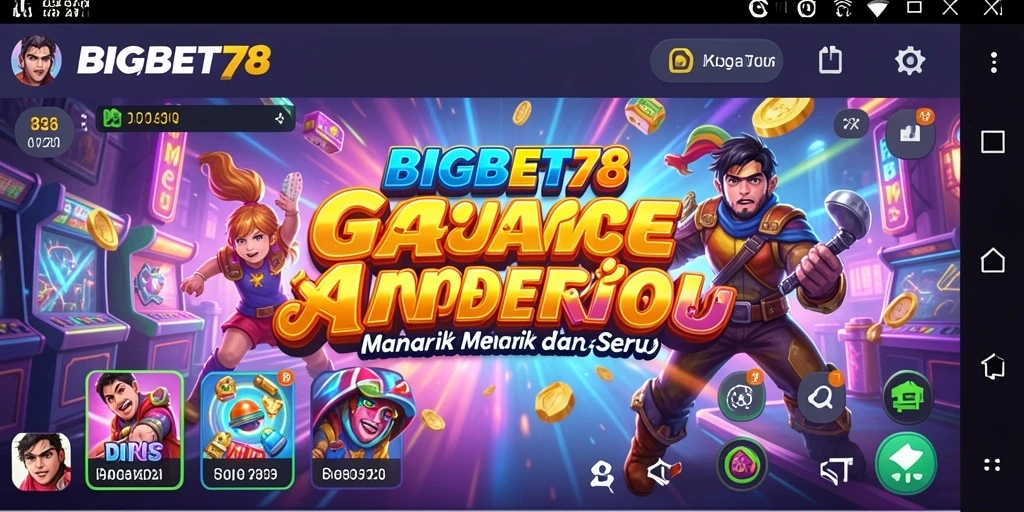 Tampilan gameplay <strong>BIGBET78</strong> yang mendebarkan dan penuh warna.
