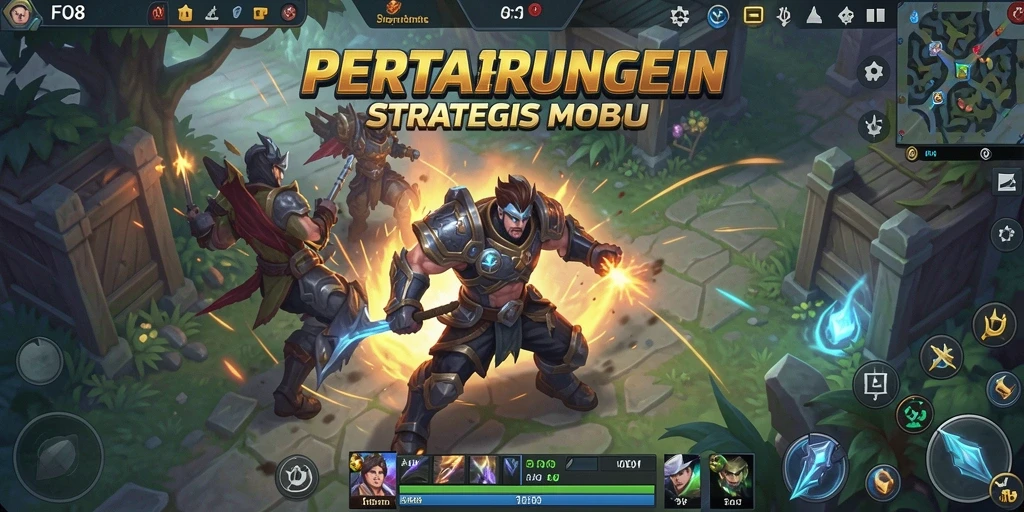 Gameplay seru dengan aksi pahlawan MOBA yang mendebarkan.