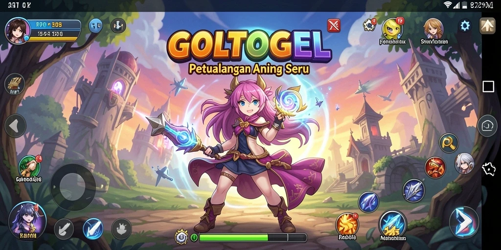Gameplay seru GOLTOGEL dengan karakter anime yang menawan.