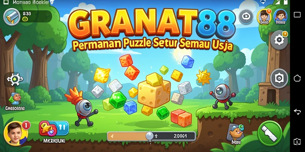 Tampilan gameplay seru dari GRANAT88 yang menantang kemampuan puzzle Anda.