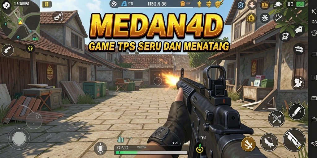 Tampilan gameplay seru dari MEDAN4D dengan aksi TPS mendebarkan.