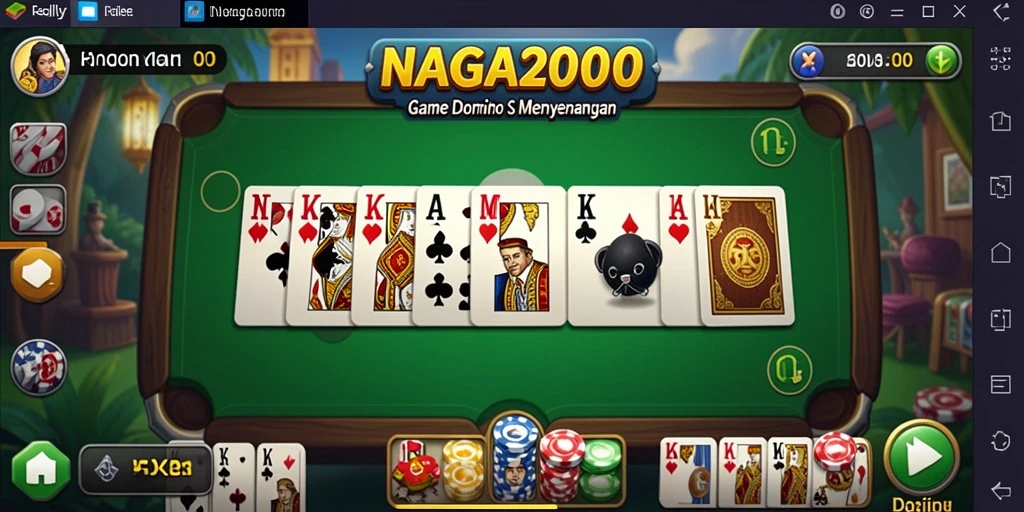 Gambaran gameplay seru NAGA2000 di Domino.