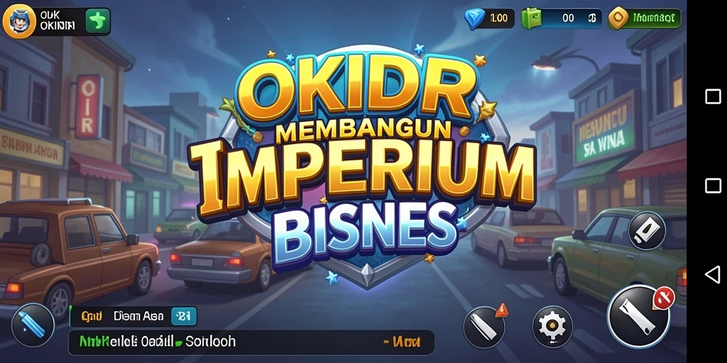 Tangkapan layar gameplay <strong>OKIDR</strong> yang menampilkan dinamika bisnis yang seru.