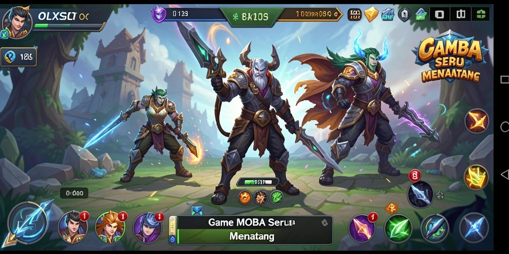 Gameplay seru OLXSLOT dengan strategi MOBA yang mendebarkan.