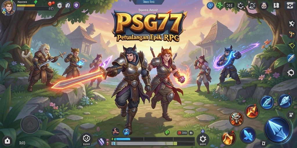 Tampilan menarik dari gameplay RPG PSG77 yang penuh aksi.
