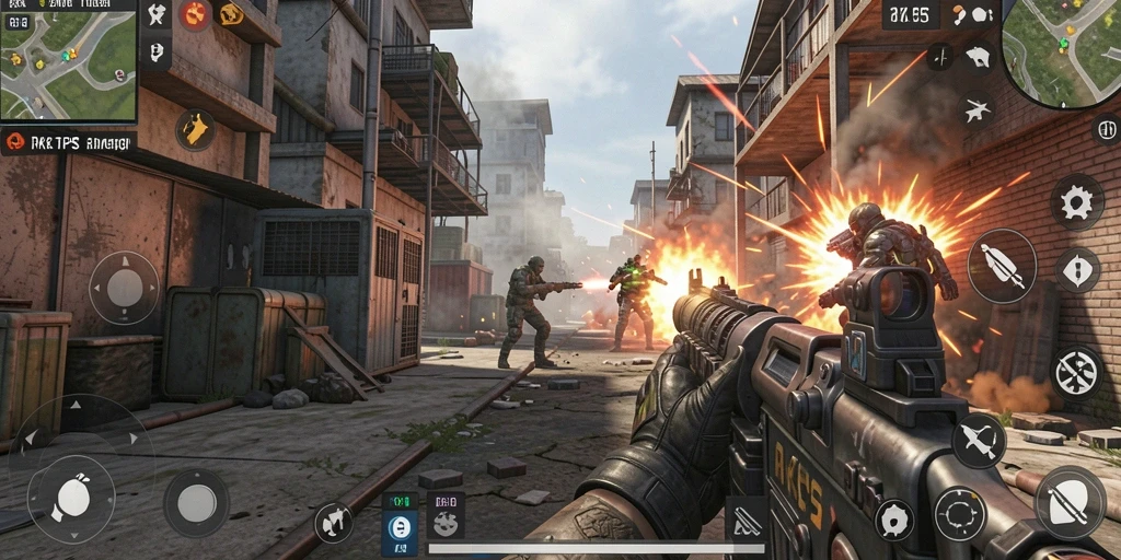 Gameplay RK55 yang mendebarkan dan penuh aksi.