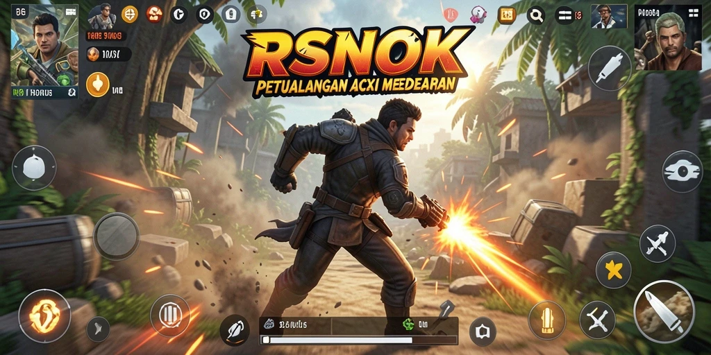 Screenshot gameplay RSNOK yang menampilkan aksi menegangkan.