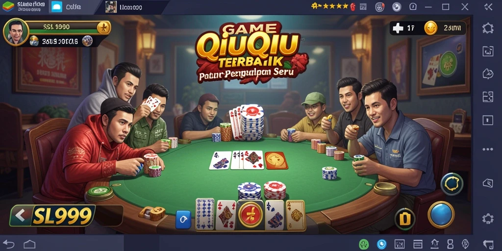 Tampilan gameplay seru dalam SL999 yang menampilkan aksi QiuQiu.