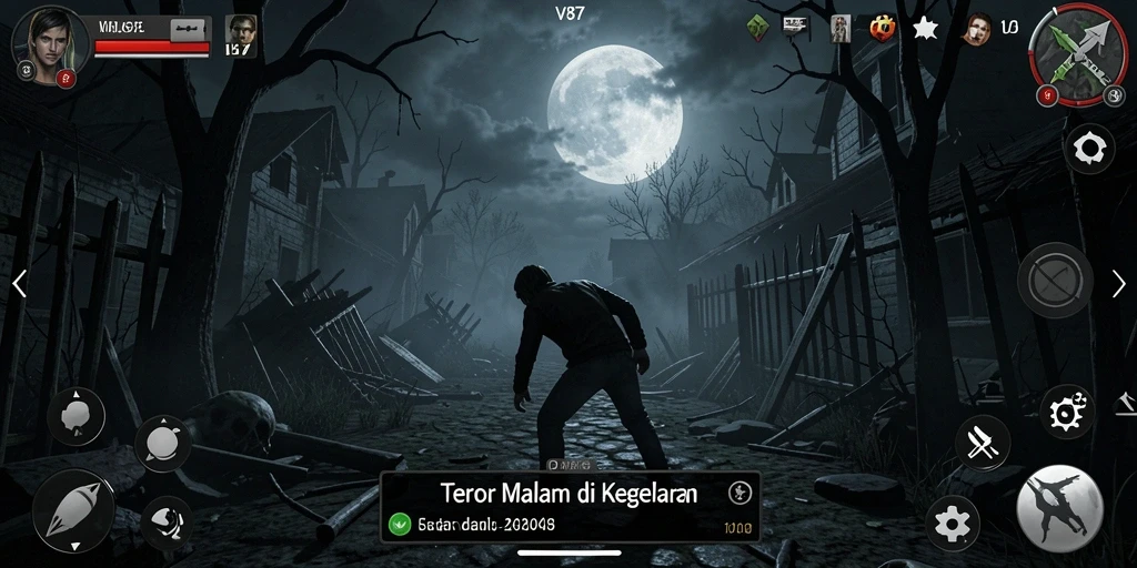 Gameplay V87 yang mencekam dan penuh ketegangan.